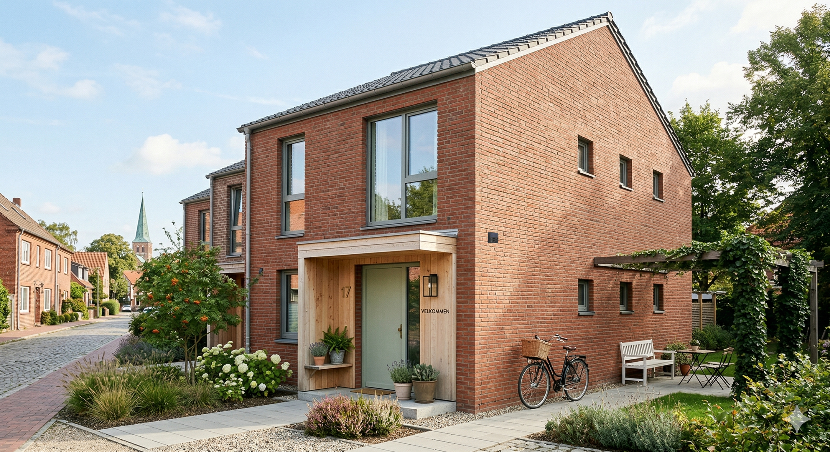 Minimalistisches Wohnzimmer mit sanfter Beleuchtung